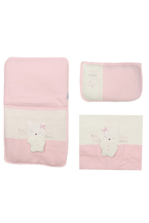 Pembe Renk Alt Açma 3 Lü Papyonlu Ayı