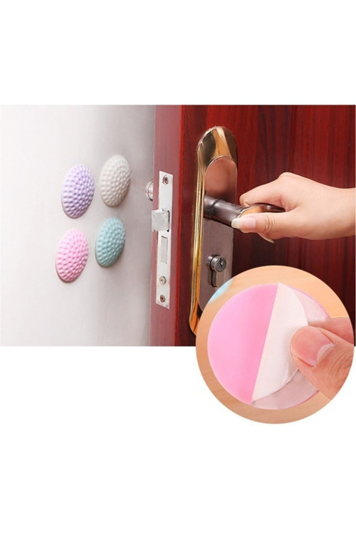 Çok Amaçlı Silikon Kapı Duvar Koruyucu Tampon - 4Lü Paket