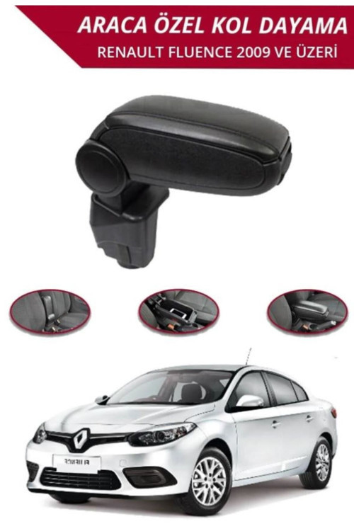 Renault Fluence Araca Özel Kol Dayama Kolçak (Vidasız Montaj)