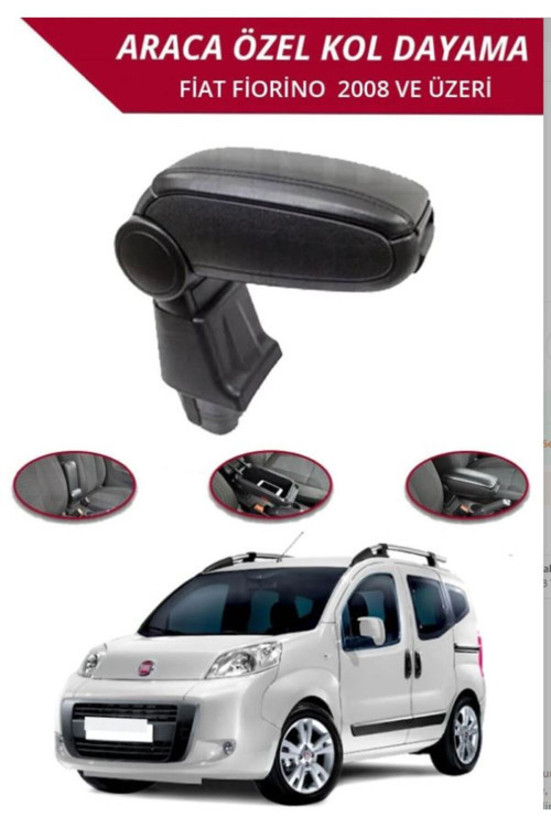 Fiat Fiorino 2008 Sonrası Araca Özel Kol Dayama Kolçak (Vidasız Montaj)