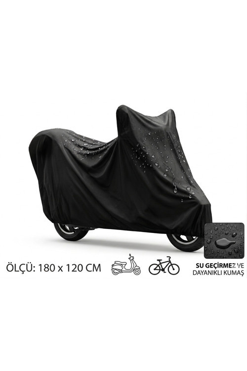 Su Ve Toz Geçirmez Motosiklet Ve Scooter Koruma Brandası 180X120 Cm