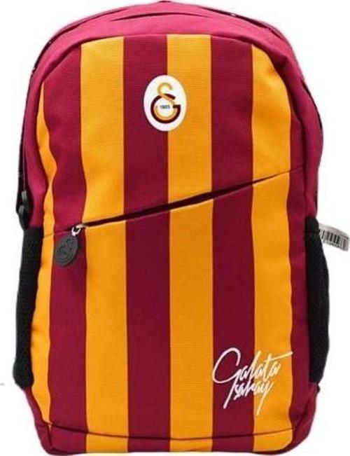 Galatasaray 3 Bölmeli Çubuklu Forma Okul Sırt Çantası