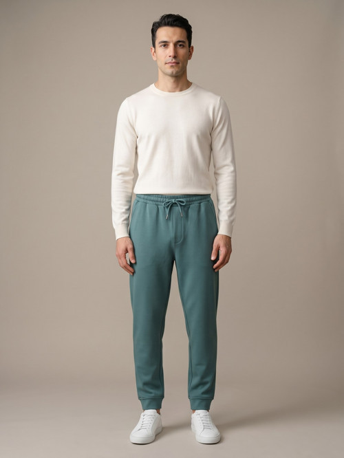 Yeşil Erkek Double Face Jogger Eşofman Altı