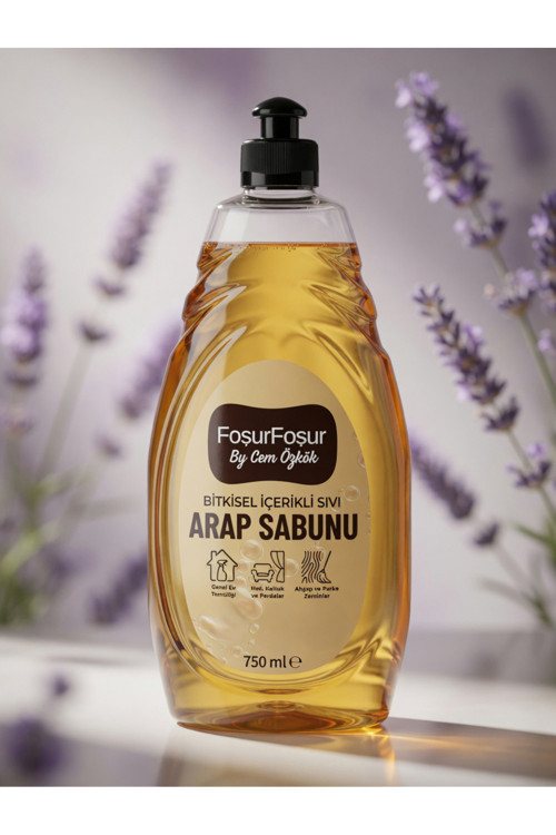 By Cem Özkök Lavanta Kokulu Bitkisel Sıvı Arap Sabunu 750 Ml(Sls-Paraben İçermez)