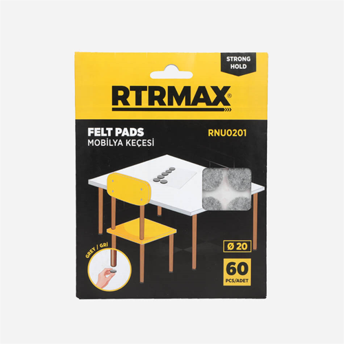 MOBİLYA ALTI KEÇESİ GRİ 20 MM RTRMAX - RNU0201