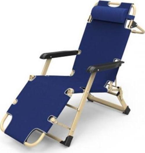 5 Kademeli Yastıklı Kantalabilir Taşınabilir Şezlong, Kamp Sandalyesi, Kamp Yatağı, Ev Yatağı