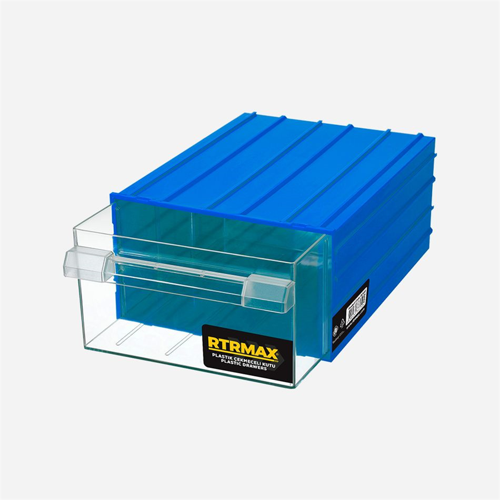 MK-45 PLASTİK ÇEKMECELİ KUTU MAVİ RTRMAX - RCMK45