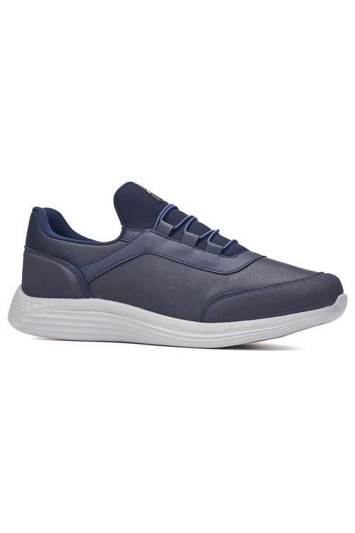 Günlük Erkek Yetişkin Sneaker Büyük Numara Spor Ayakkabı Lastik Bağcıklı Rahat Esnek 110C