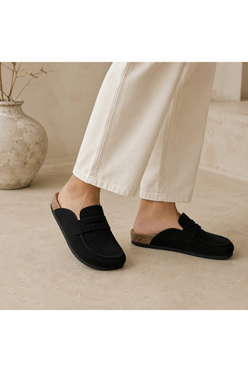 Naples Wrapped 1029675 Loafer Terlik Mantar Taban Hafif Kaymaz Rahat Arkası Açık Günlük Makosen