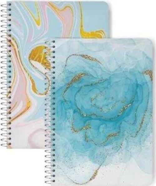 Mermer Serisi Spiralli Not Defteri 120 Yaprak Çizgili 17X24Cm 0074