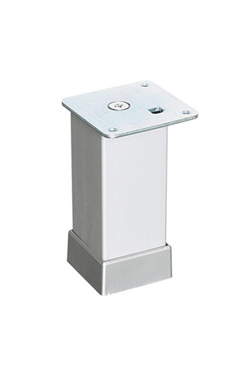 Eroğlu 40x40 Alüminyum Düz Kare Ayak Matkrom Mat Krom 5 Cm
