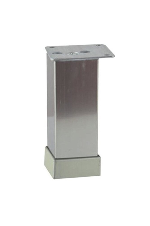 Eroğlu 40x40 Alüminyum Düz Kare Ayak Inox Inox 10 Cm
