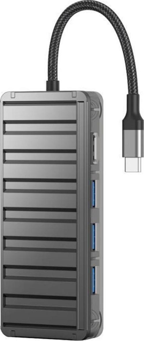 100W 7in1 Usb-C  Hub Adaptör HB-12