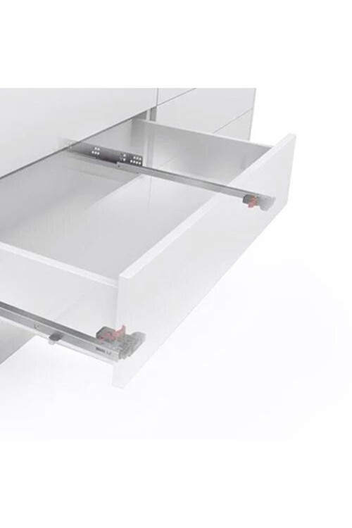 SLİDEA FRENLİ MANDALLI 350 18 MM ÇEKMECE RAYI KISMİ ACILIM (MANDAL DAHİL)