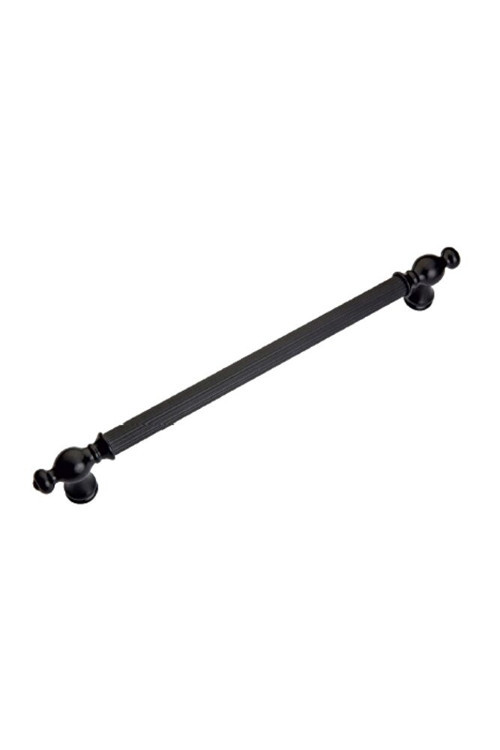 Toryum Çızgılı Sıyah Alümınyum Mobılya Kulbu 224 Mm