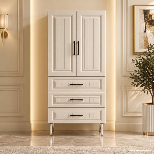 Bibury Çok Amaçlı Dolap 60 cm 2 Kapak 3 Çekmece Soft Aytaşı - Çok Amaçlı Banyo Dolabı