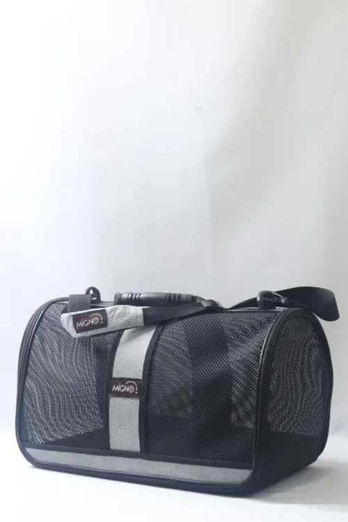 FLYBAG Safir Fileli Model Kedi Köpek Taşıma Çantaları - Gri