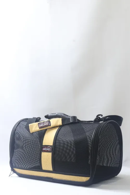 FLYBAG Safir Fileli Model Kedi Köpek Taşıma Çantaları - Hardal