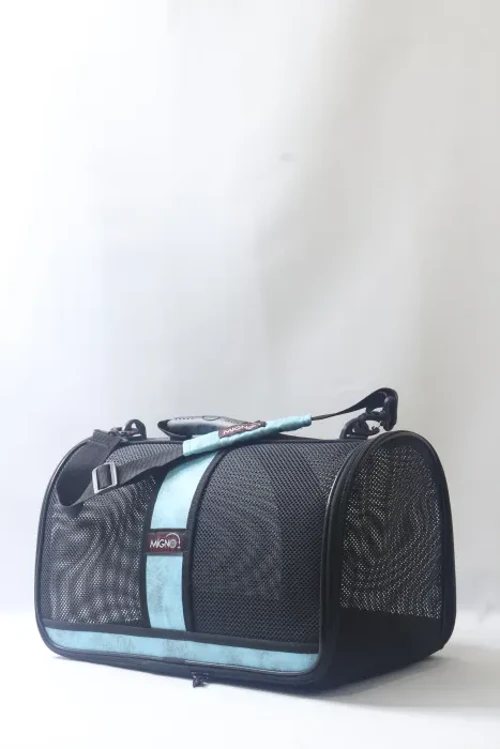 FLYBAG Safir Fileli Model Kedi Köpek Taşıma Çantaları - Turkuaz