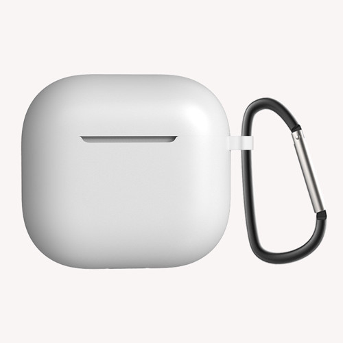 AirPods 4 Uyumlu OMSY Standart Silikon Kılıf-Beyaz