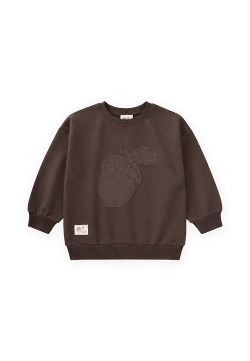 İnce Mevsimlik Sweatshirt 1-7 Yaş Kahve