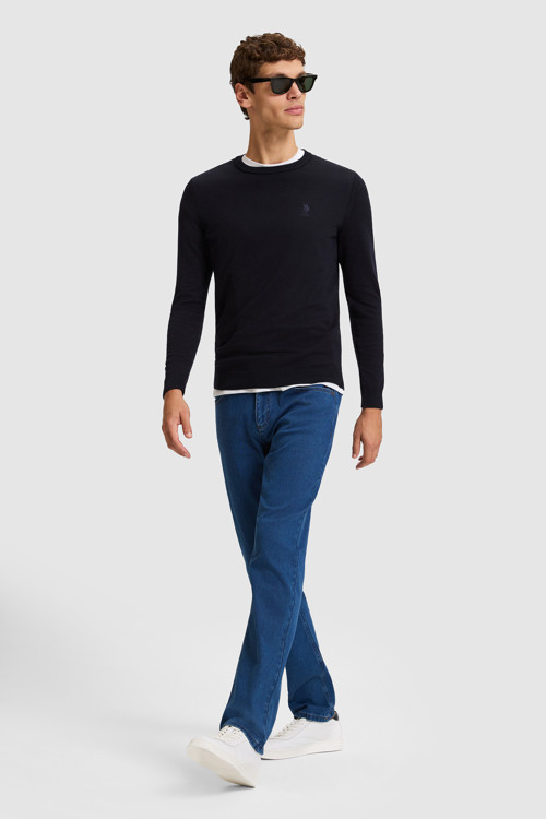 Erkek Mavi Straight Fit Jean Pantolon 50321516-DN0022