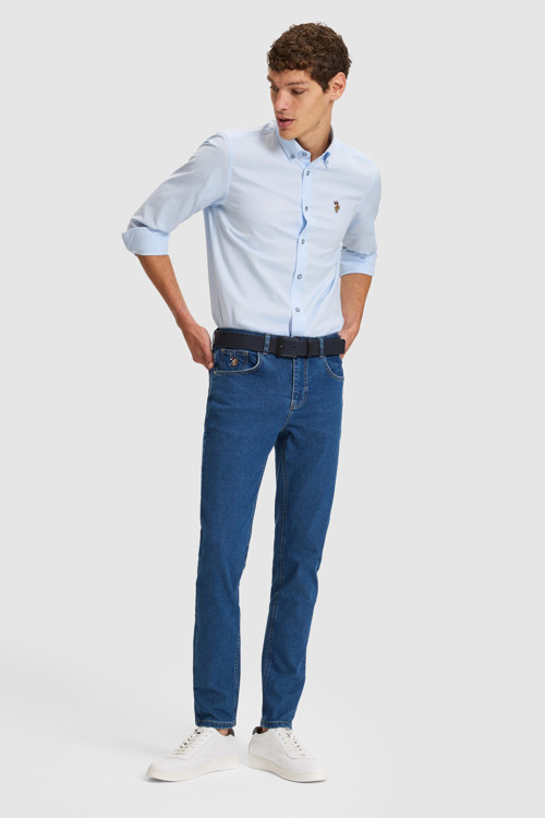 Erkek Eflatun Jean Pantolon 50325194-DN0013