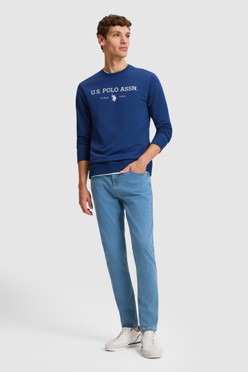 Erkek Açık Mavi Jean Pantolon 50325212-DN0003