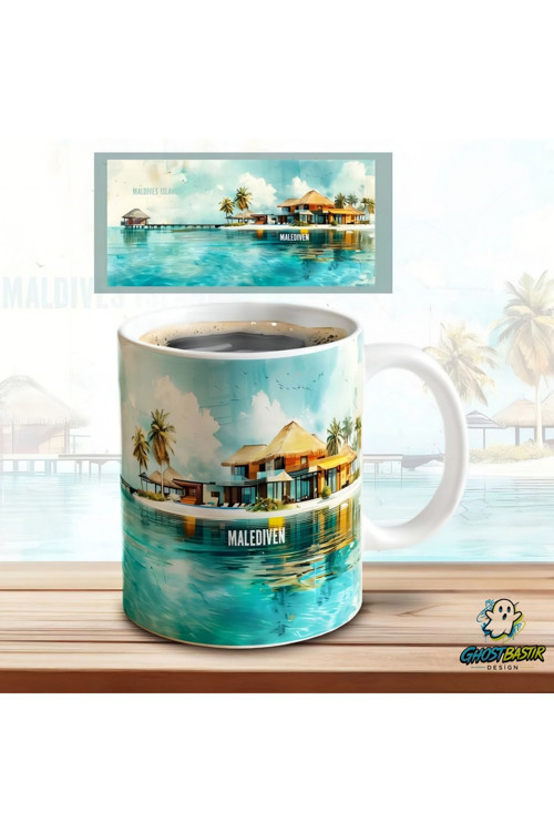 Maldivler Kupa Bardak | Tek Adet K0601