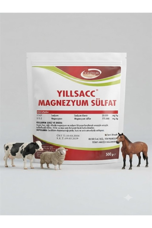 Sığır, Koyun, Keçi Ve Atlar İçin Magnezyum Takviyesi (500G)