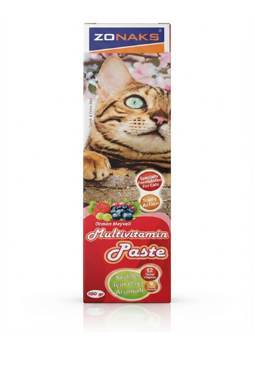 Kedi Vitamini Kediler Için Multivitamin Macun 100 Gr - (Orman Meyveli )