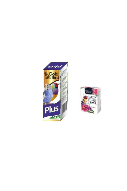 Kafes Kuşları İçin Multivitamin Plus Damla 50 Cc + Nature Plan Premium Gatox Grit Plus Mineral Tablet Gaga Taşı
