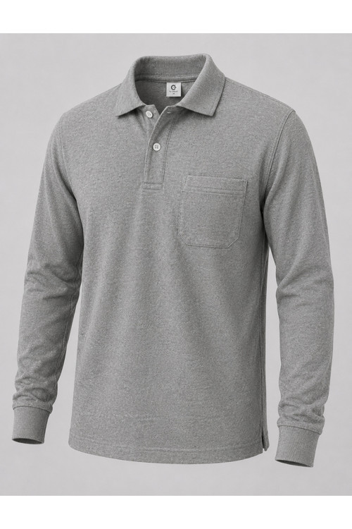 Polo Yaka Cepli Kışlık İş Sweatshirt