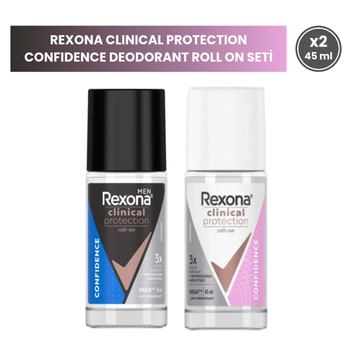 Clinical Protection Confidence Erkek & Kadın Roll On Seti