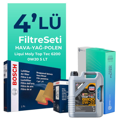 Cupra Terramar 1.5 Benzinli Filtre Bakım Seti Liqui Moly Motor Yağlı (2024-2026) 4 Lü