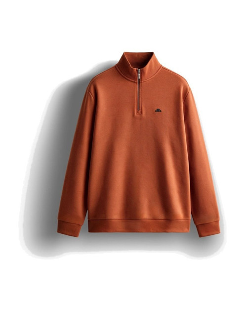 5WM1603-BR Erkek Yarım Fermuarlı Sweat Kiremit