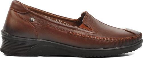 48202 Amelia Taba Geniş Kalıp Hakiki Deri Kadın Günlük Ayakkabı