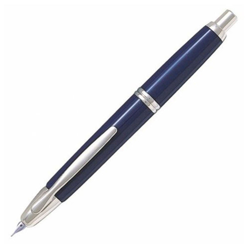 Capless Rhodium Trim Dolma Kalem Mavi FC-1500RRR-L-M
