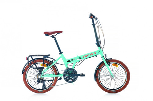 FLEXI 121 KATLANIR BİSİKLET 350H V 20 JANT 21 VİTES MAT TURKUAZ SİYAH BAKIR