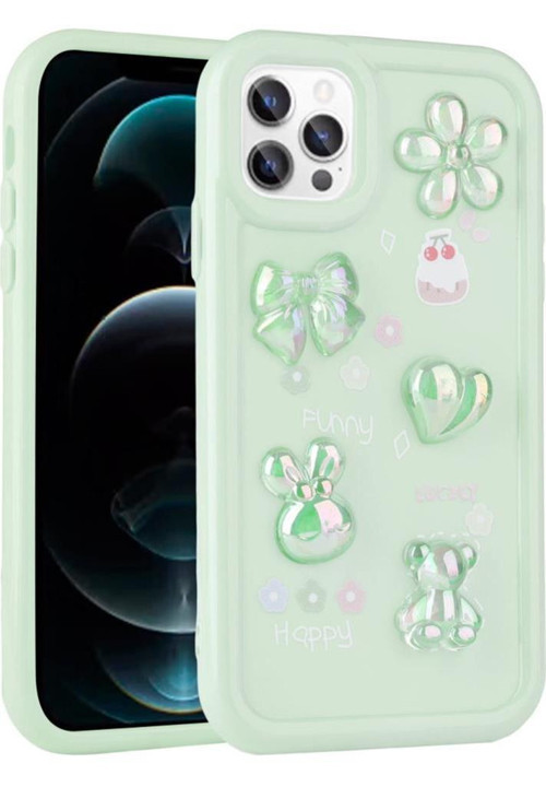 iPhone 14 Pro Max Uyumlu Kılıf Kabartma Figürlü Parlak Toys Silikon Kapak