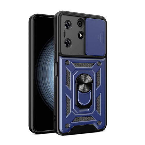 Tecno Spark 10 Pro Kılıf Magnetik Standlı Kamera Korumalı Sürgülü Vega Kapak
