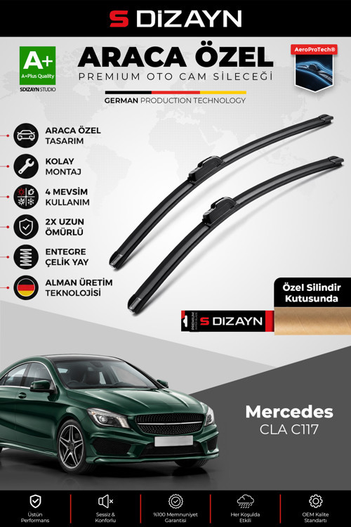 Mercedes CLA C117 Ön Cam Silecek Seti 2013-2015 Premium Araca Özel 60-48 Cm A+ Kalite