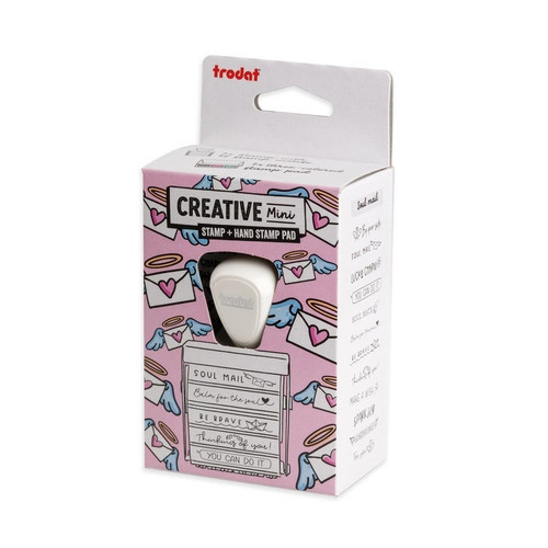 Creative Mini Soul Mail 12 Desenli Damga Seti – 3 Renkli Istampa Pedli Motivasyon Kaşesi (İng