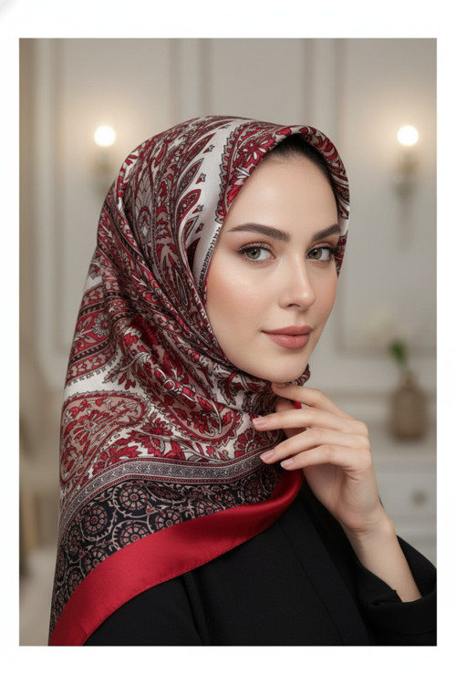 Etnik Damla Desenli Asalet Şal 180x70