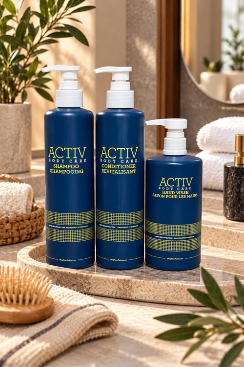 ACTIV Body Care 3’lü Bakım Seti 360 ml – Şampuan + Saç Kremi + Sıvı El Sabunu
