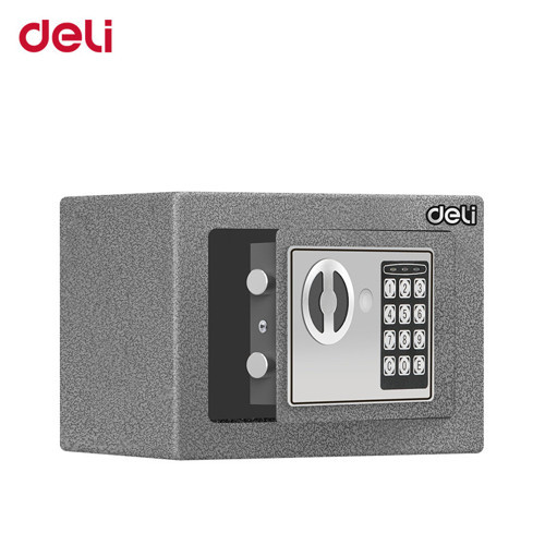 ET511 Elektronik Şifreli Dijital Çelik Kasa Anahtarlı Acil Erişim 17 x 23 x 17 cm Gri