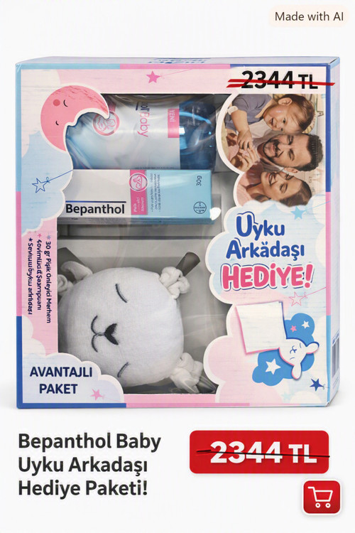 Uyku arkadaşı hediyeli, Pişik krem,, vücut sampuani