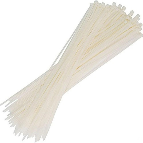 25 Cm Beyaz Kablo Bağı Plastik Kelepçe (cırt Kelepçe) 3,6x250mm 100 Adet