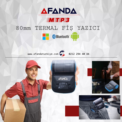 MTP-3 BLUETOOTH MOBİL FİŞ YAZICI SİYAH (KILIF DAHİL)