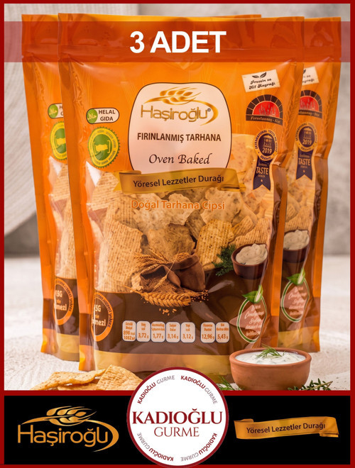 Fırınlanmış Doğal Tarhana Cips 450 g x 3 Adet